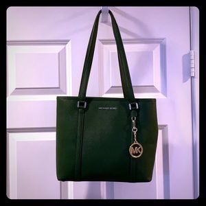 Michael Kors racing green bag purse